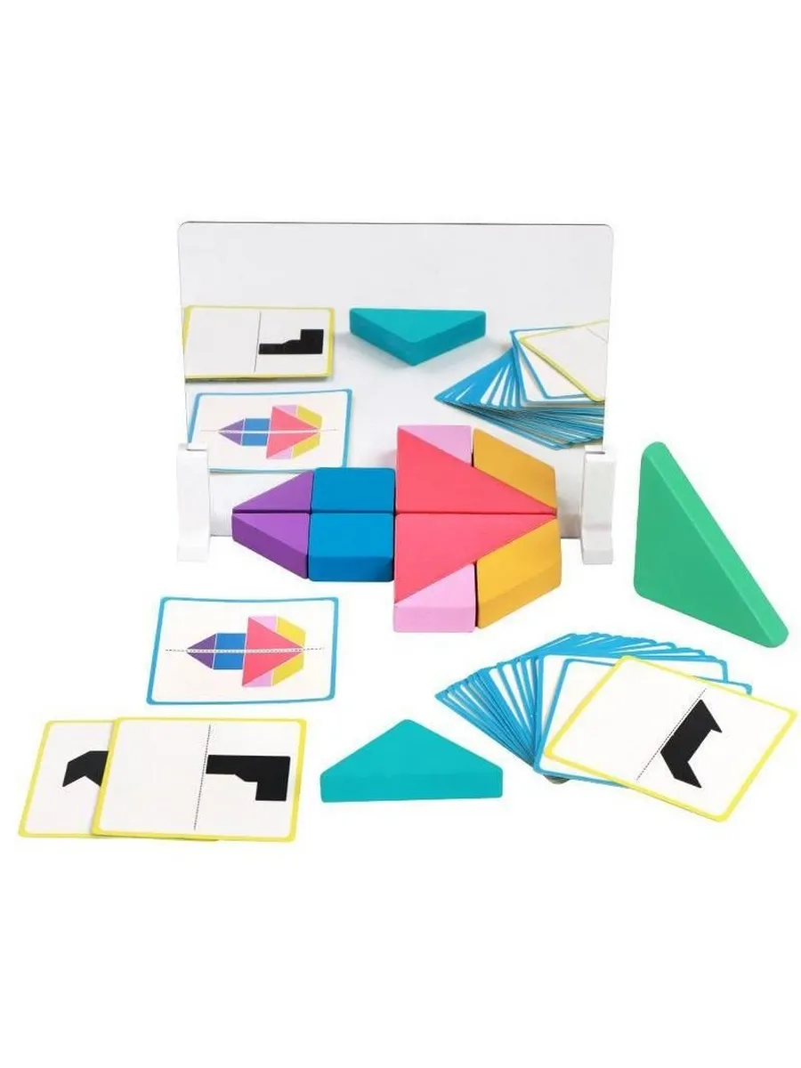 Colourful geometric pattern blocks for matching and construction