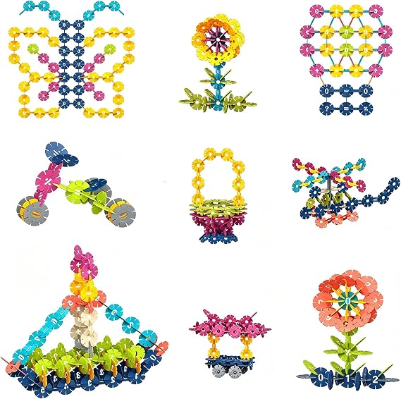 Colourful 240-piece interlocking building-block set