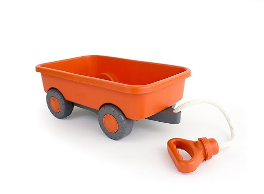 Green Toys red pull-along wagon