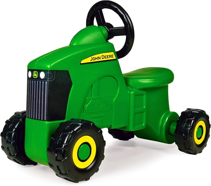 Green John Deere 35189 foot-to-floor tractor ride-on