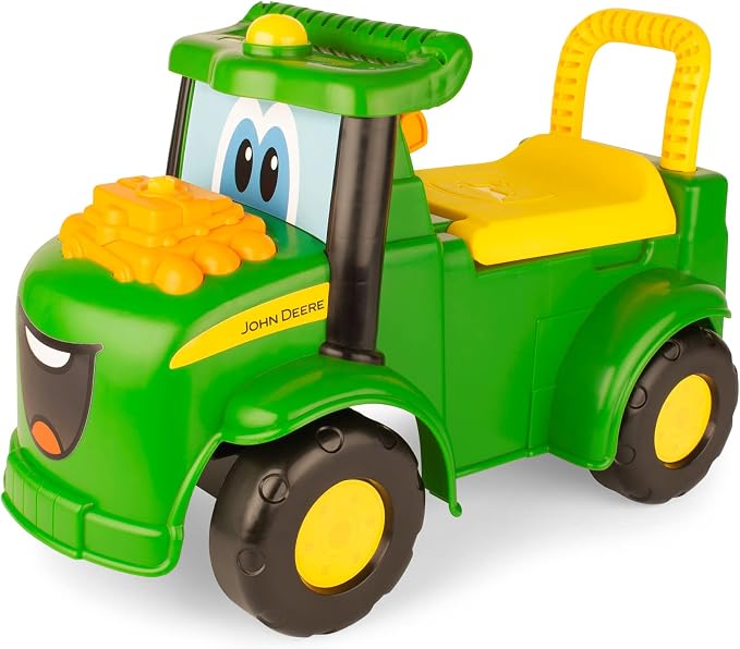 John Deere Johnny Tractor foot-to-floor ride-on with lights and sounds