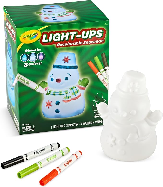 Light-up snowman Christmas toy for children