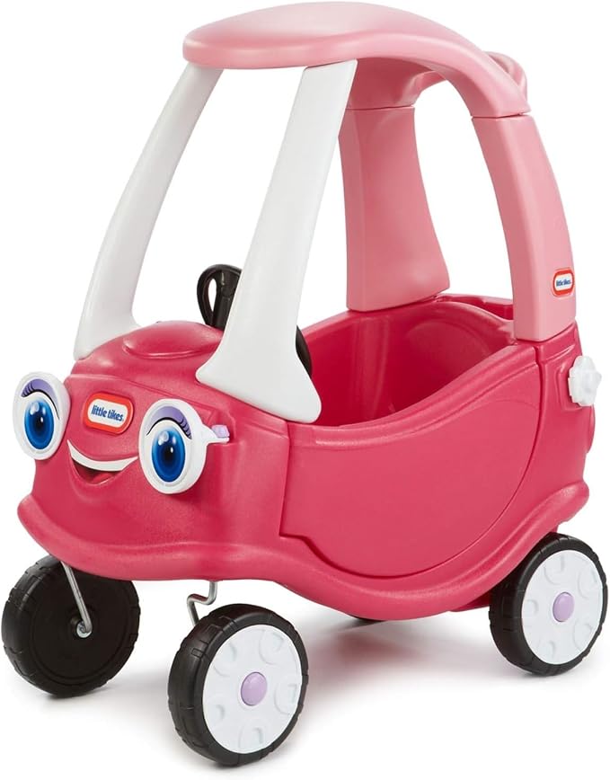 Little Tikes Princess Cozy Coupe foot-to-floor and parent-push ride-on car