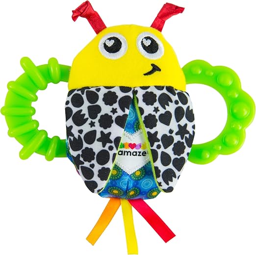 Tomy Lamaze Bitty Bite Bug baby rattle and teething toy