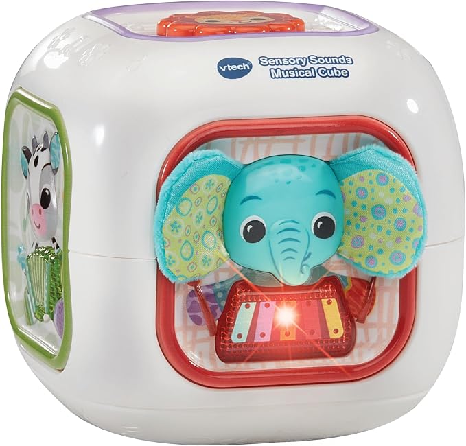 VTech Sensory Sounds Musical Cube with colourful animal and instrument activities